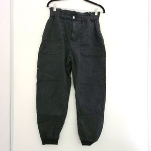 Zara Paper Bag Waist Cargo Pants